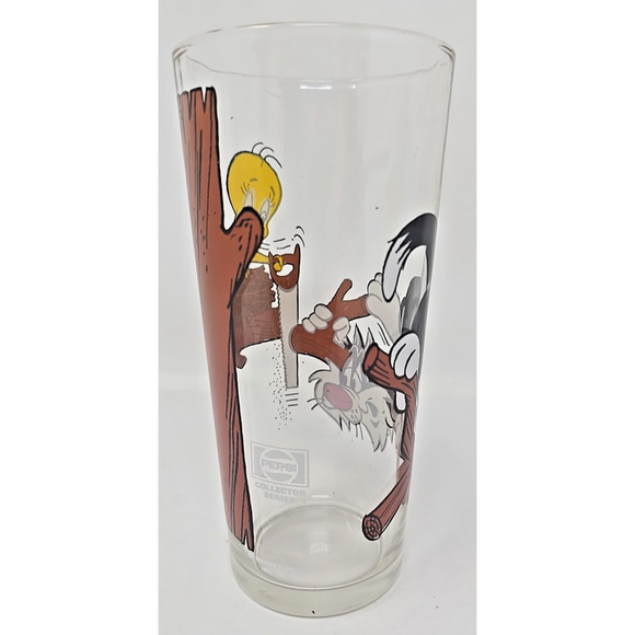 1976 Warner Bros Inc Looney Tunes Pepsi Glass - Sylvester & Tweedy U301 - Picture 5 of 8